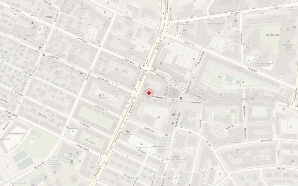 Kort: Laugavegur 103, Reykjavík